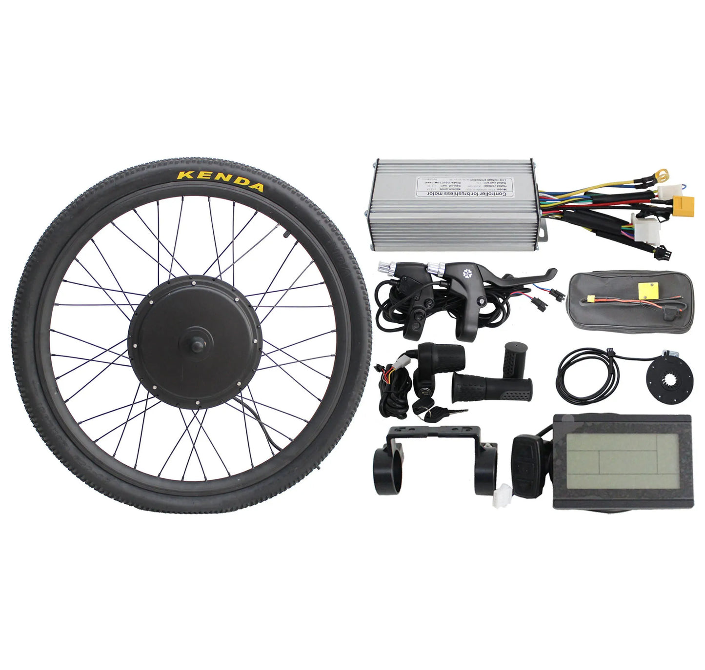 EU DUTY FREE Ebike Conversion kits 36V 48V 1000W Ebike Motor Wheel Size 20"-29" LCD Controller PAS Throttle Brake Lever