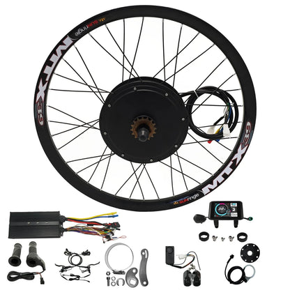 Ebike 72V 5000W 24”26”27.5" 29”700C  MTX39 Rear Wheel Conversion Kits with 100A Controller Wheel dropout:  150mm