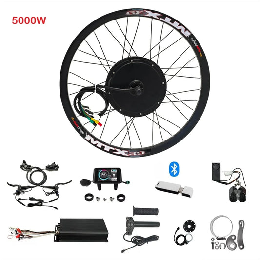 72V 5000W MTX39 Rear Motor Wheel Ebike Conversion Kits with 100A Sabvoton Controller for Electric Bicycle 26" 27.5" 29"