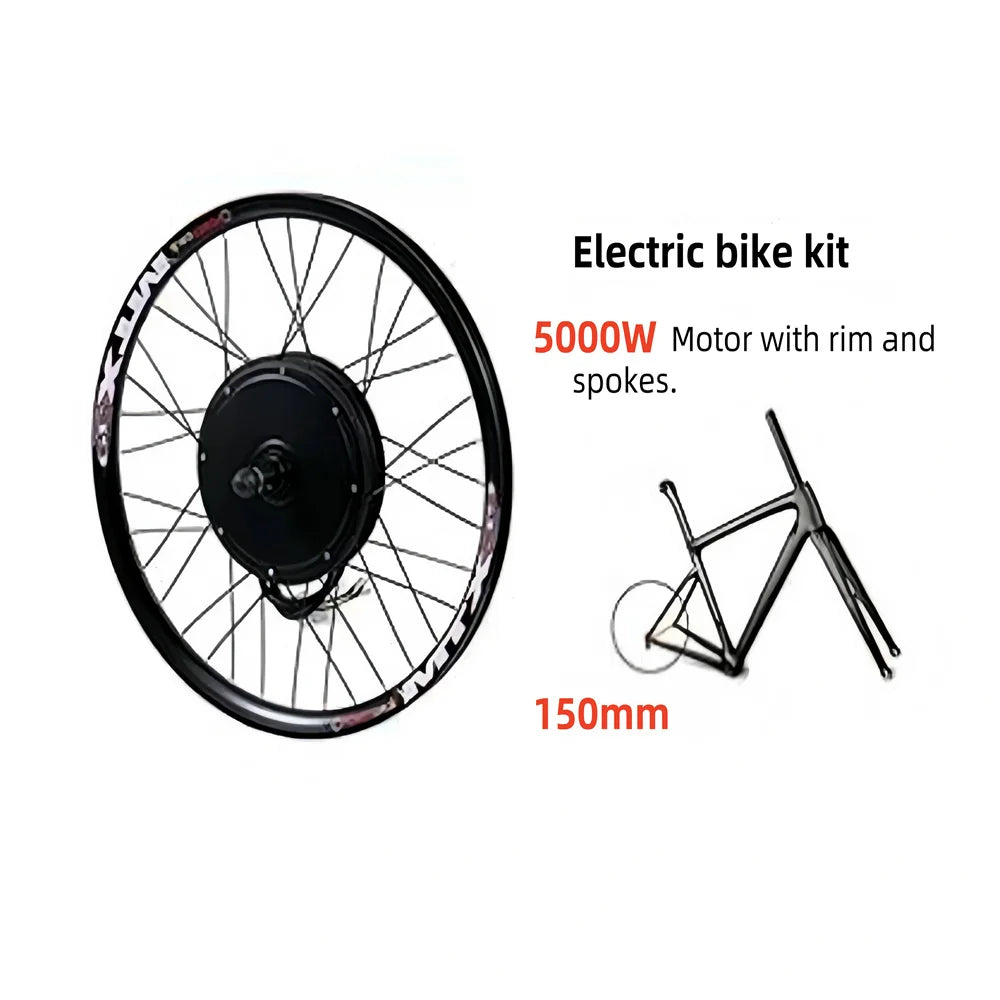 72V 5000W MTX39 Rear Motor Wheel Ebike Conversion Kits with 100A Sabvoton Controller for Electric Bicycle 26" 27.5" 29"