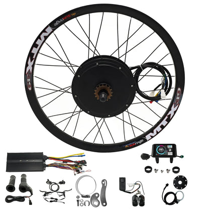 Ebike 72V 5000W 24”26”27.5" 29”700C  MTX39 Rear Wheel Conversion Kits with 100A Controller Wheel dropout:  150mm