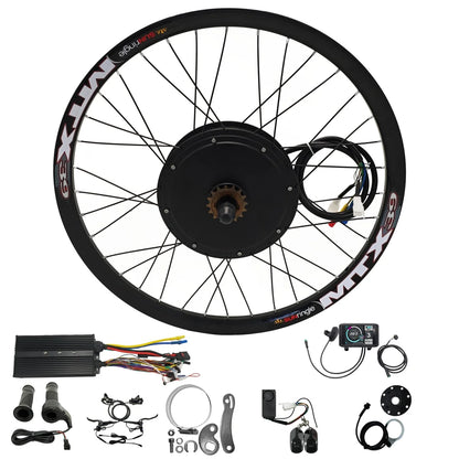 Ebike 72V 5000W 24”26”27.5" 29”700C  MTX39 Rear Wheel Conversion Kits with 100A Controller Wheel dropout:  150mm