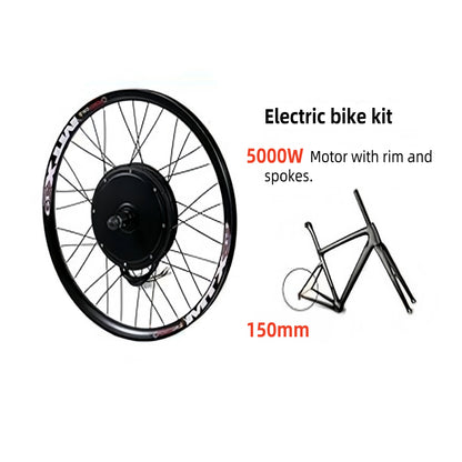 Ebike 72V 5000W 24”26”27.5" 29”700C  MTX39 Rear Wheel Conversion Kits with 100A Controller Wheel dropout:  150mm